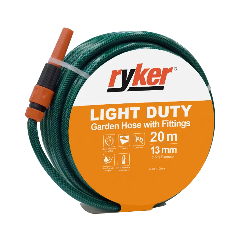 RYKER GARDEN HOSE LD1220 BRIGHT GREEN PVC LIGHT DUTY